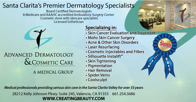 Santa Clarita's Premier Dermatology Specialists - Skin Cancer Eval & Treatment, Mohs, Acne Treatment, Laser Resurfacing, Injectables and more. Contact us.