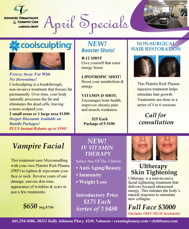 April Specials