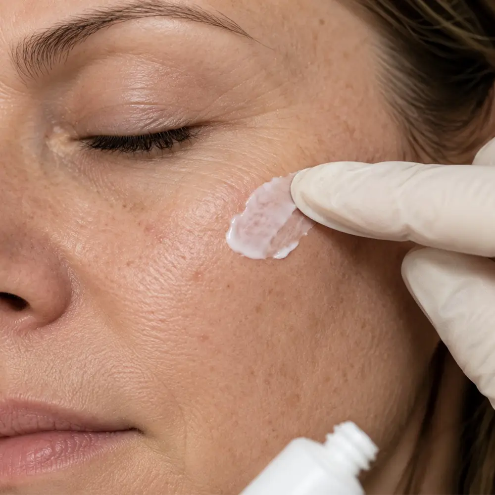 Woman getting Topical Therapy